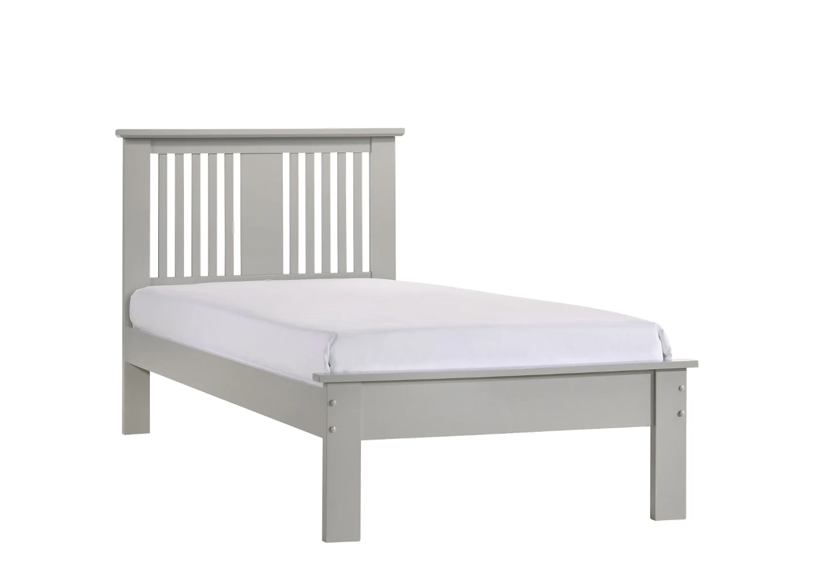 Alana 3ft Bed Frame – Grey Semi-Gloss Finish - Image 2