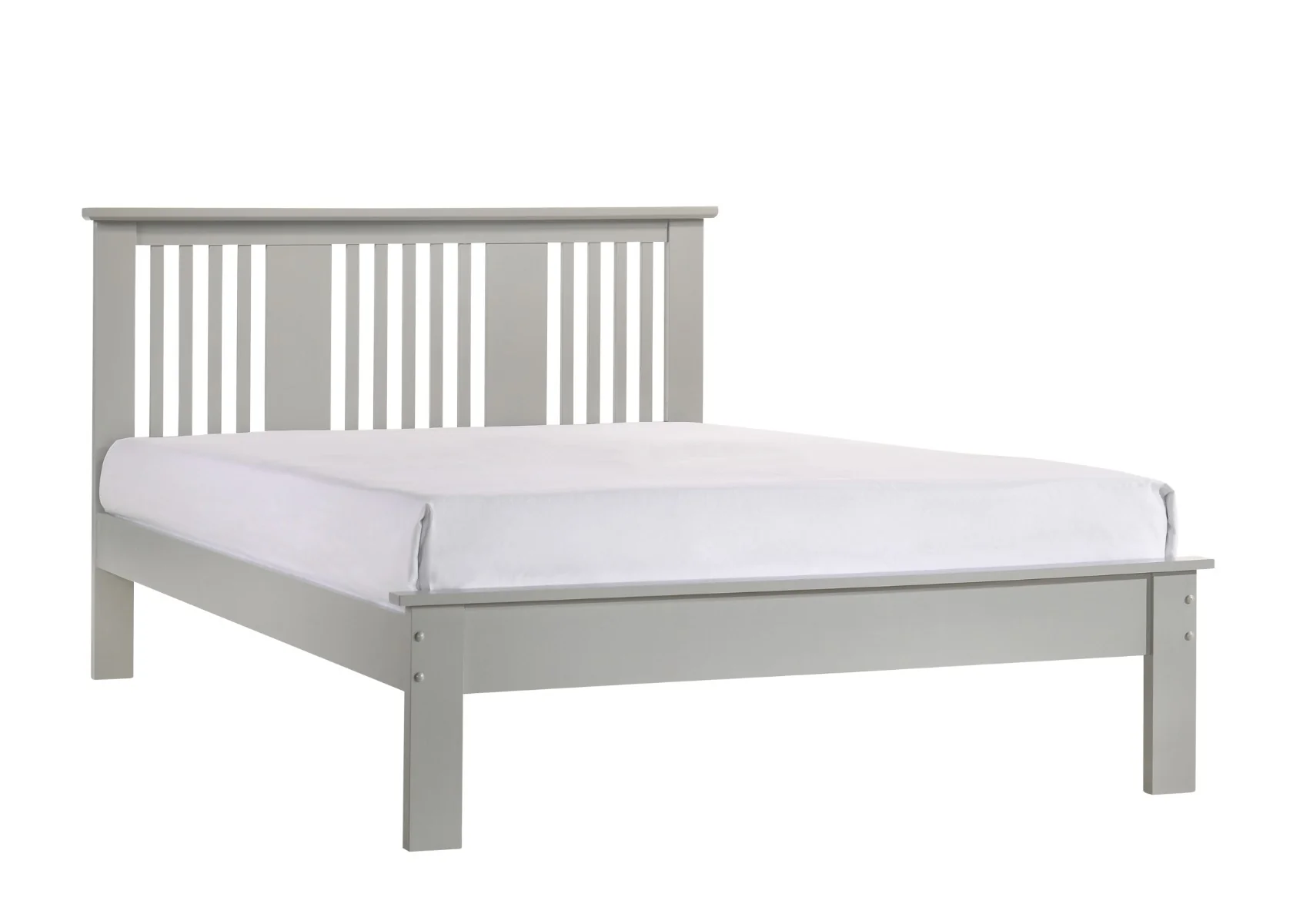 Alana 4ft Bed Frame – Grey Semi-Gloss Finish - Image 2