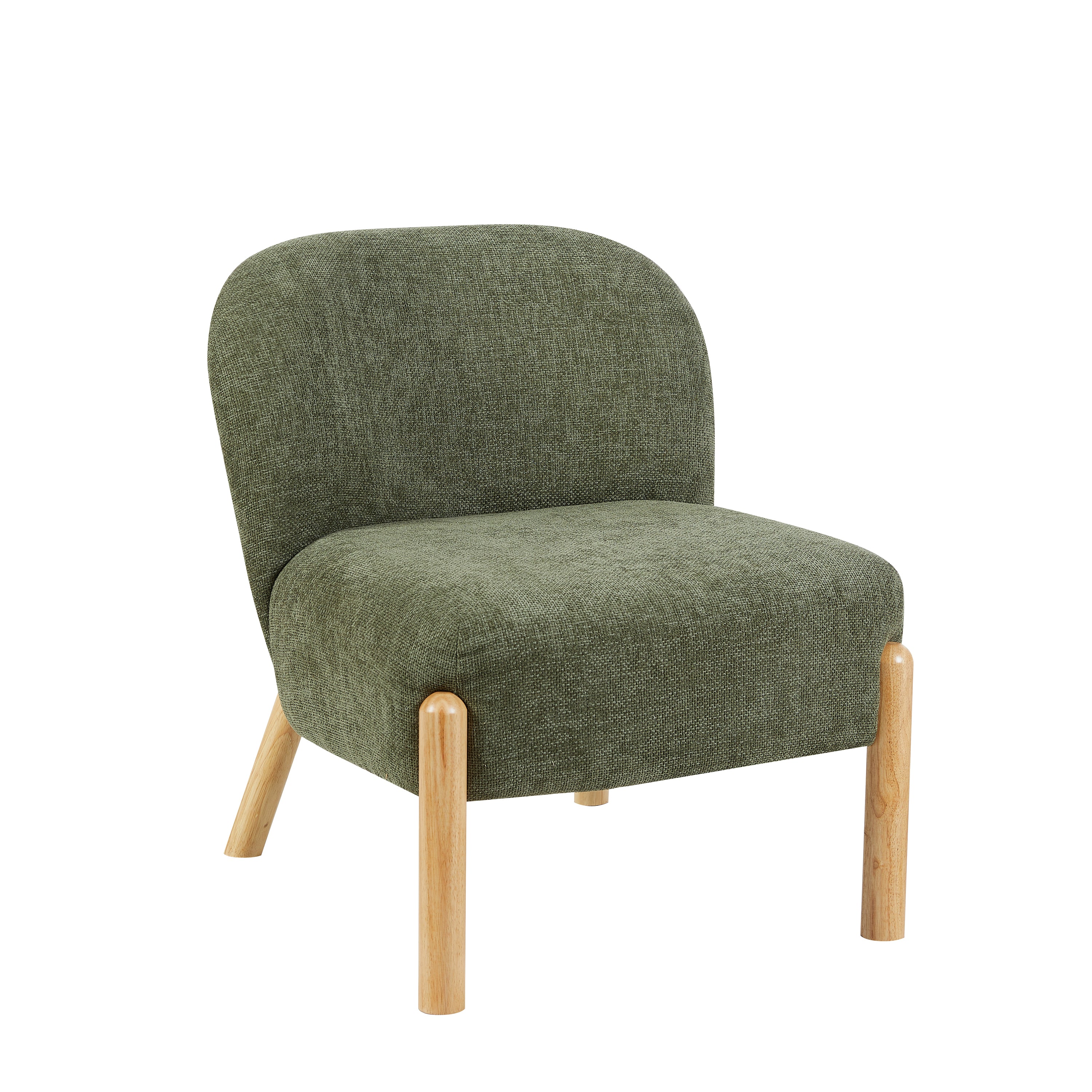 Alana Chair – Moss Green Armless Accent Chair (PRE-ORDER FOR JULY) - Image 3