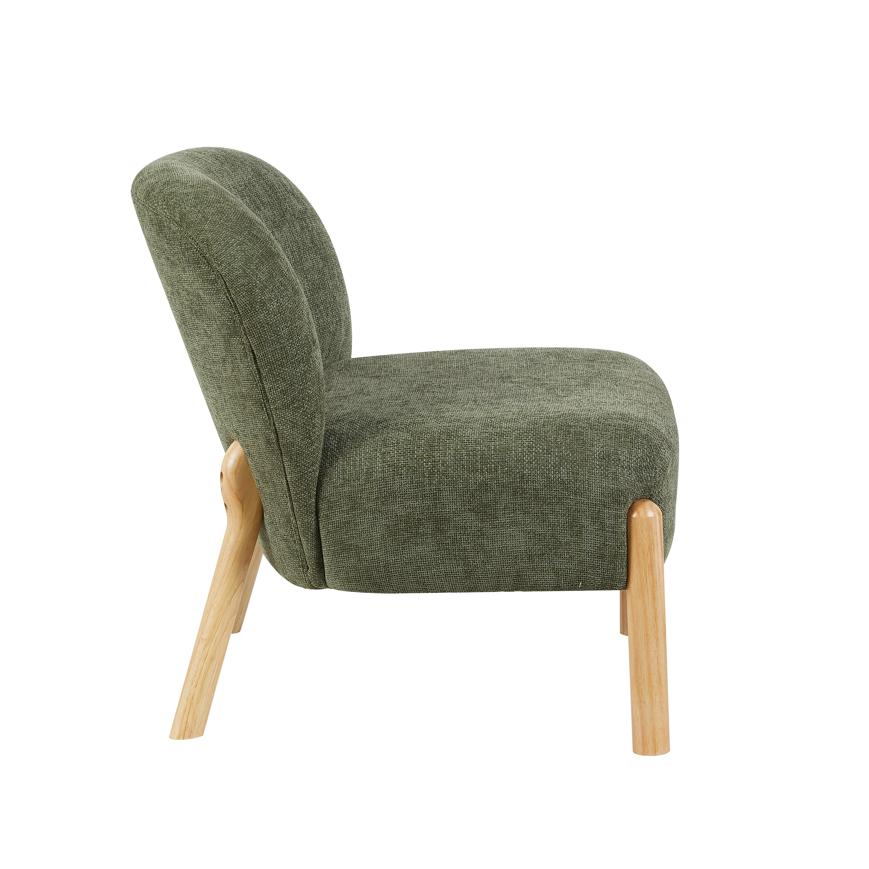 Alana Chair – Moss Green Armless Accent Chair (PRE-ORDER FOR JULY) - Image 4