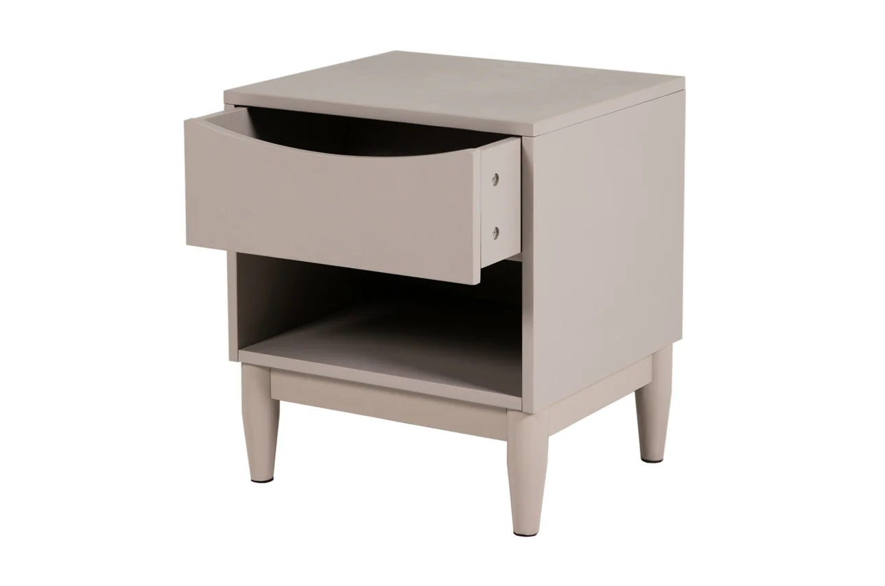 Alesta Bedside Table - Grey - Image 3