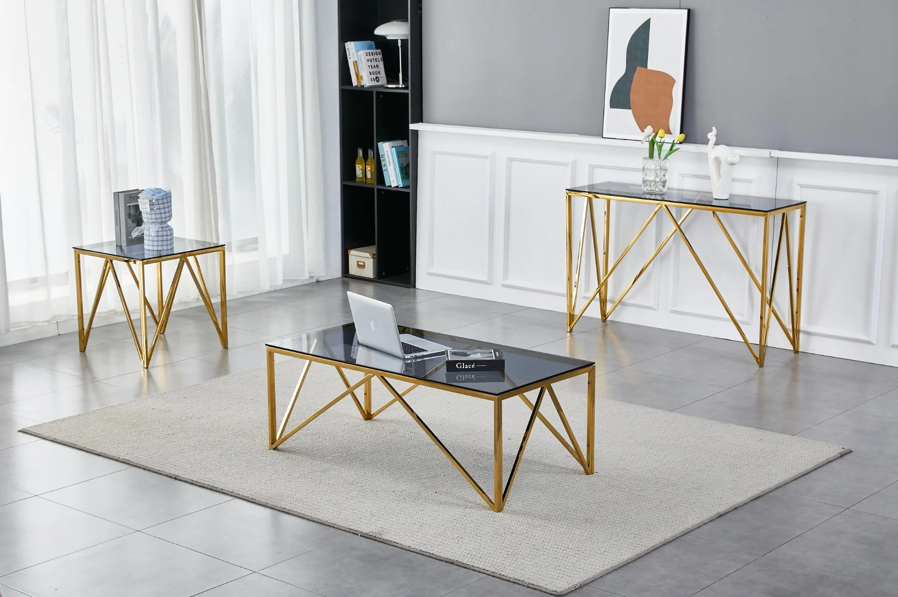Allure Gold End Table - Elegant and Stylish Accent Furniture - Image 3