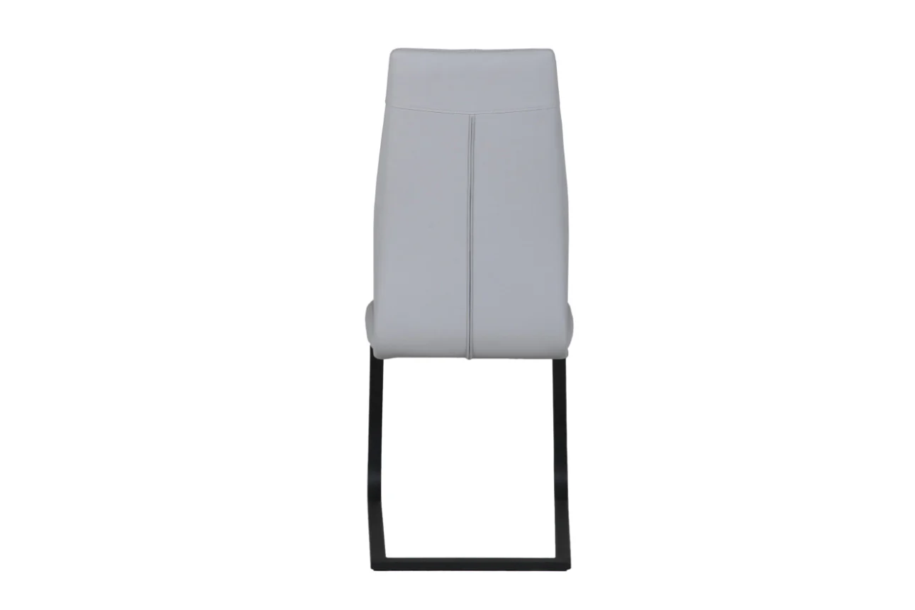 Alta Dining Chair – Grey Faux Leather with Cantilever Design - Image 3
