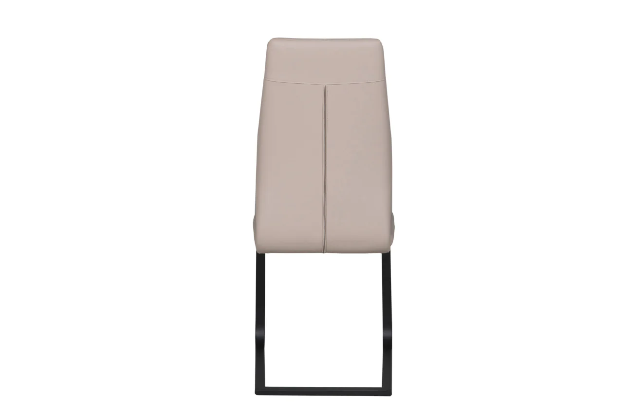 Alta Dining Chair – Taupe Faux Leather with Cantilever Design - Image 3