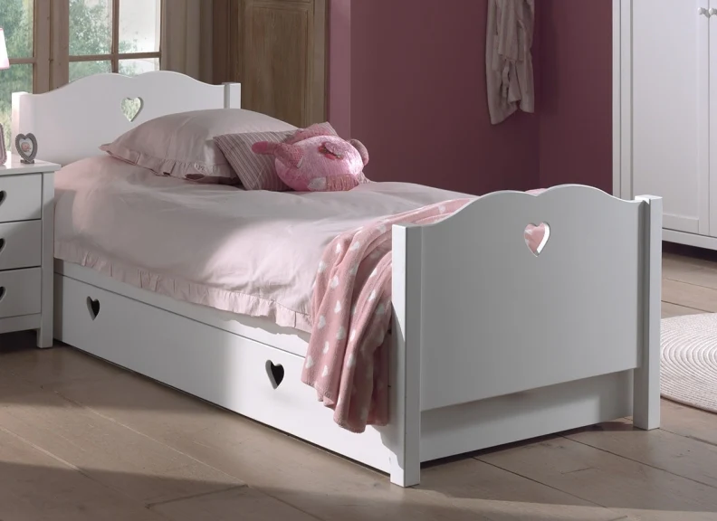 Amori 90 cm Single Bed – Slatted Base with Optional Underbed Drawer - Image 3