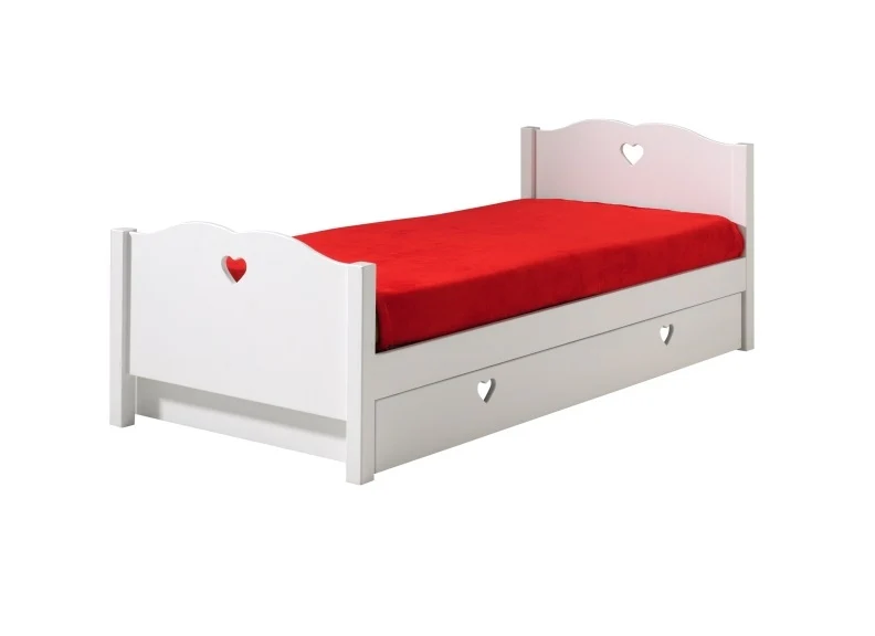 Amori 90 cm Single Bed – Slatted Base with Optional Underbed Drawer - Image 7