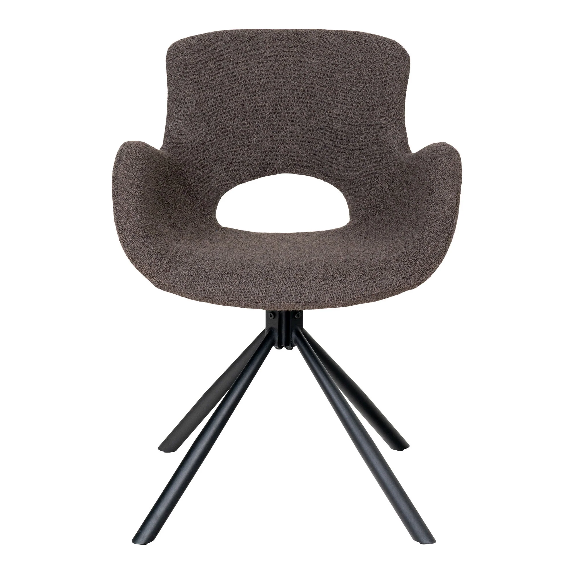 Amorim Dining Chair Option 2 – Mushroom Fabric with Steel Frame