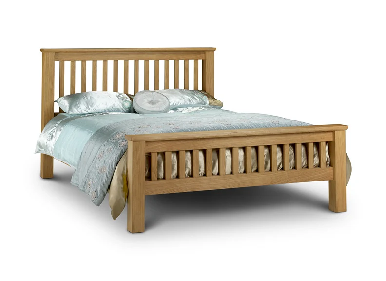 Amsterdam High End Bed – Solid Oak Frame with Sprung Slats - Image 6