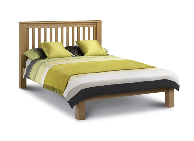 Amsterdam Low Foot End Bed – Solid American Oak - Image 4