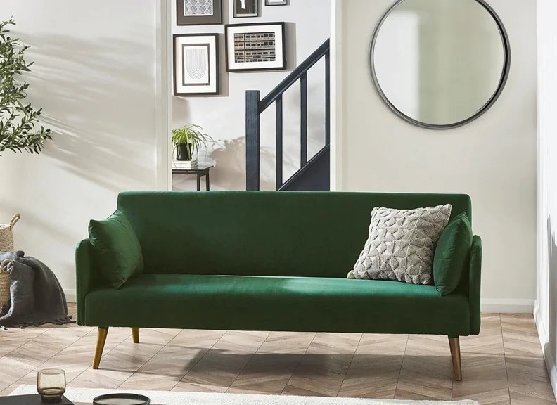 Andi Green Fabric Sofa Bed