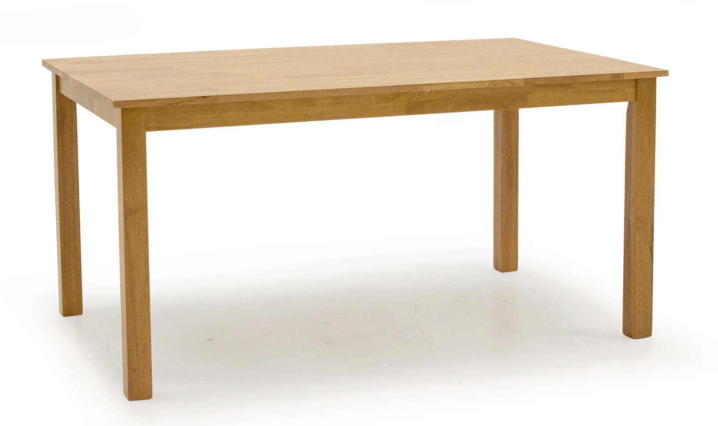 Annecy 120cm Modern Dining Set – Natural Wood with Padded Seats - Image 2
