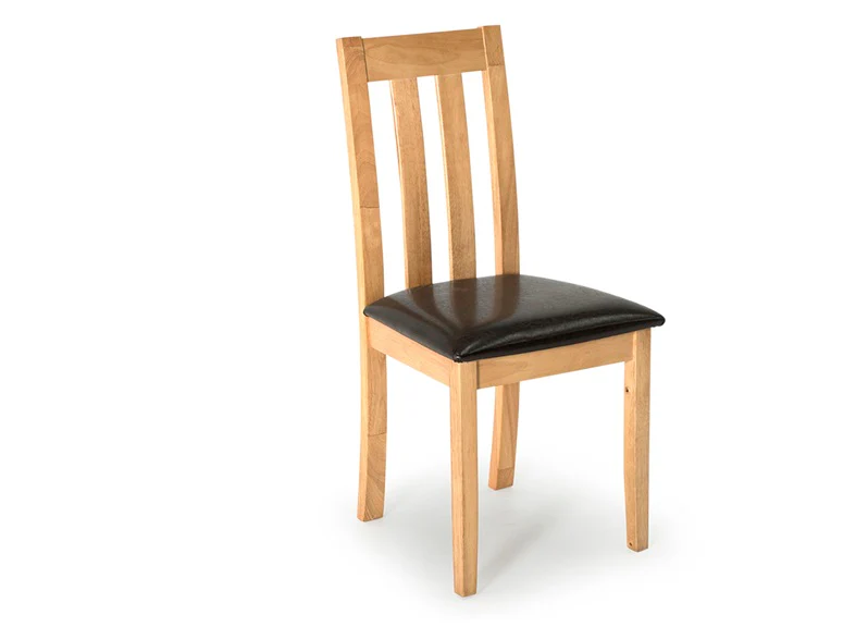 Annecy 120cm Modern Dining Set – Natural Wood with Padded Seats - Image 5