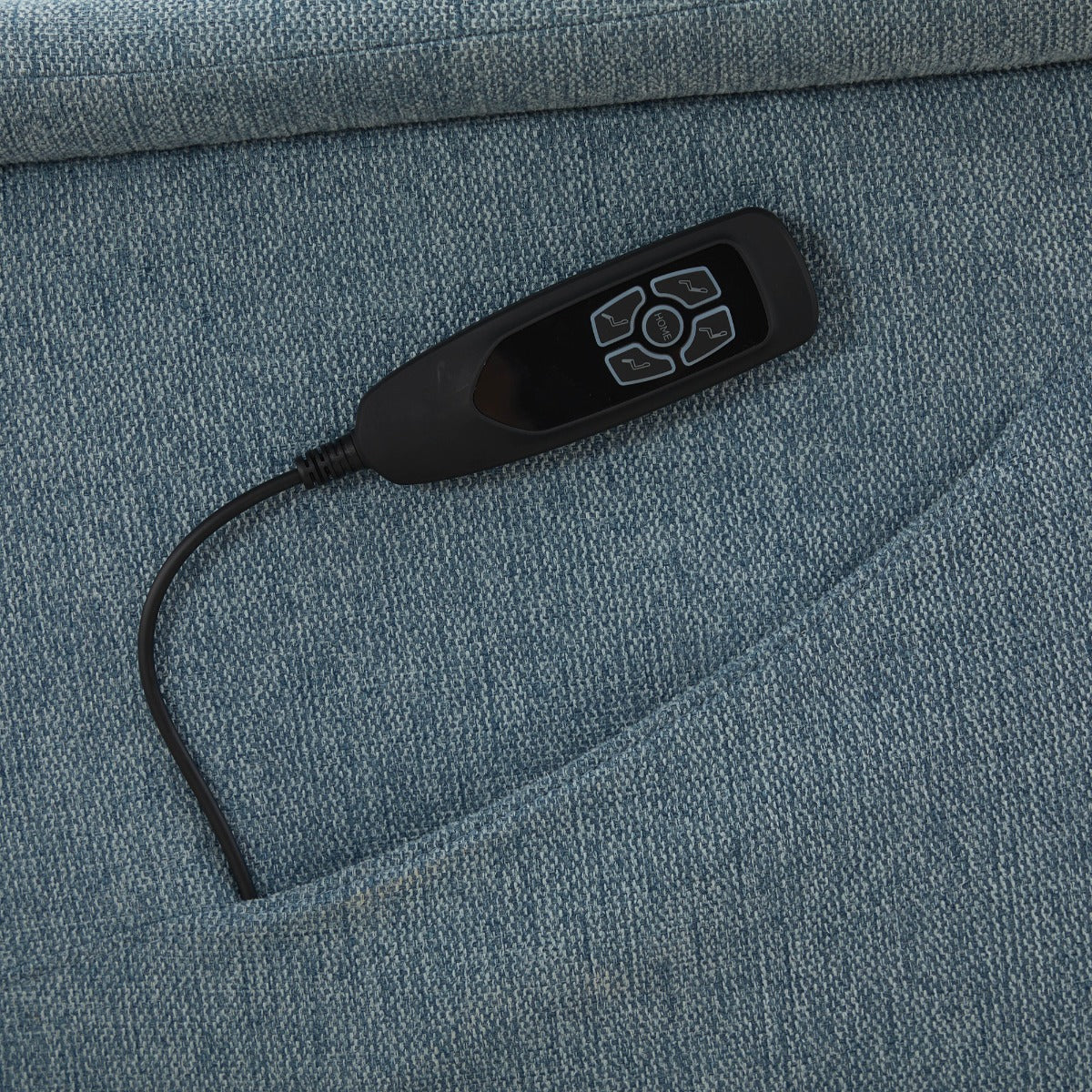 Apero Swivel Electric Recliner Ice Blue - Dual Motor - Image 4