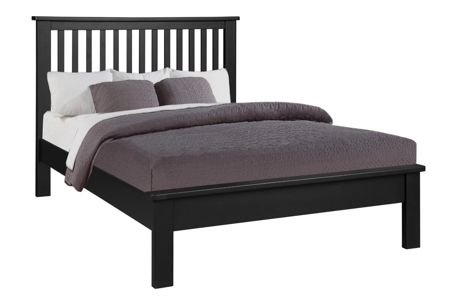 Apollo 5ft Bed Frame – Sleek Black Design with High Headboard - Image 2