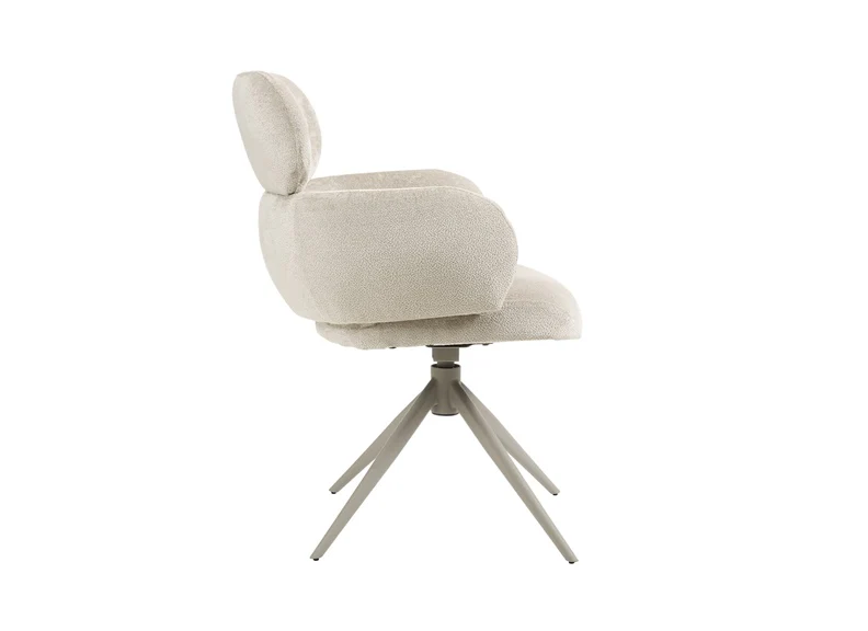 Apollo Fabric Dining Chairs – 360° Swivel Function (PRE-ORDER MOCHA FOR JULY) - Image 4