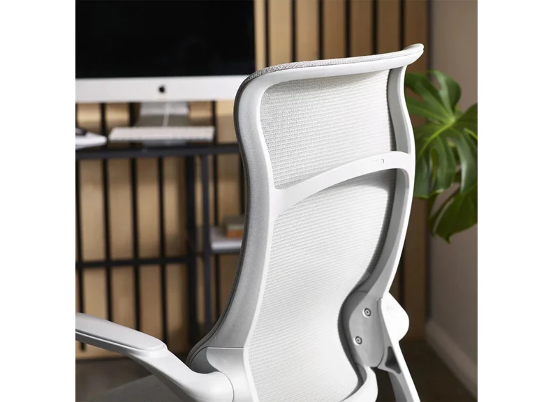 Archer Office Chair – Light Grey Mesh Ergonomic Design (PRE-ORDER FOR AUG) - Image 3