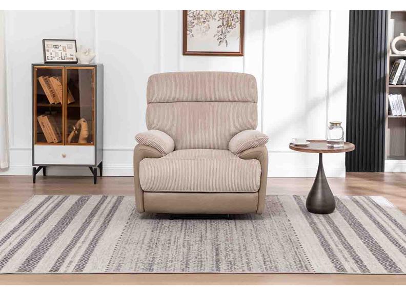 Arlington Cord Fabric Powered Reclining Armchair – Ultra-Comfort Dual-Texture Design (Copy) - Image 2