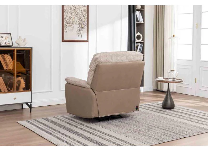 Arlington Cord Fabric Powered Reclining Armchair – Ultra-Comfort Dual-Texture Design (Copy) - Image 3