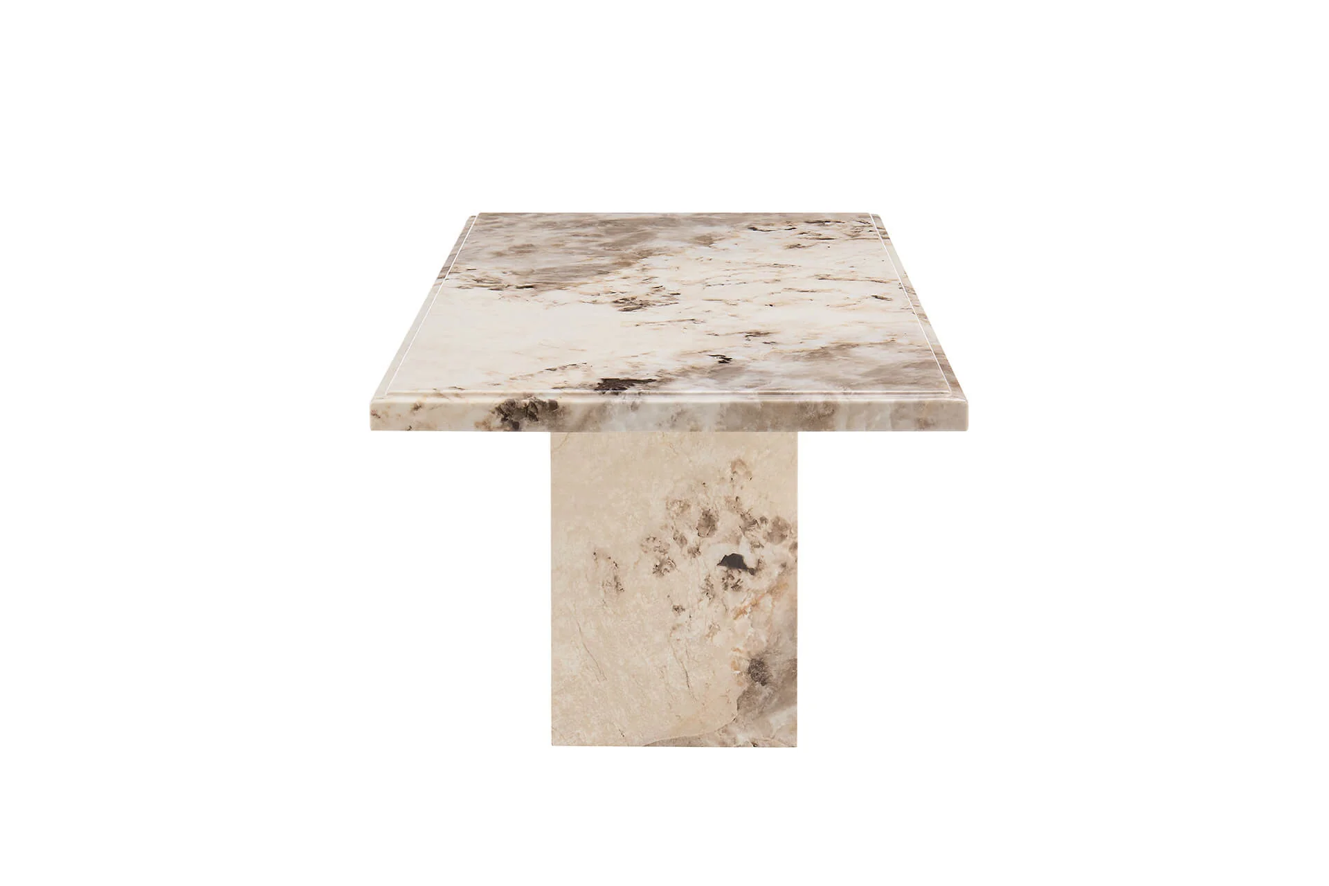 Artemis Coffee Table – Mottled Mocha Marble with High-Gloss Finish - Image 10