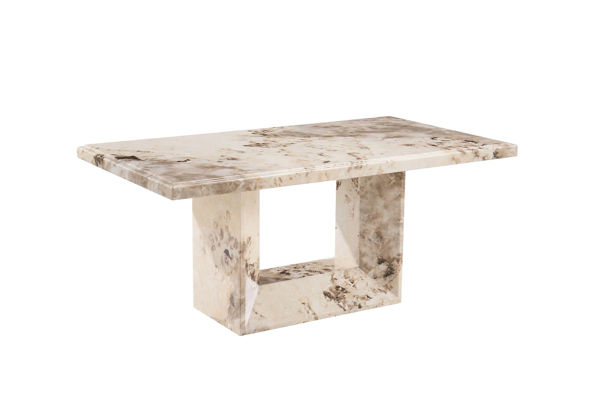 Artemis Coffee Table – Mottled Mocha Marble with High-Gloss Finish - Image 6
