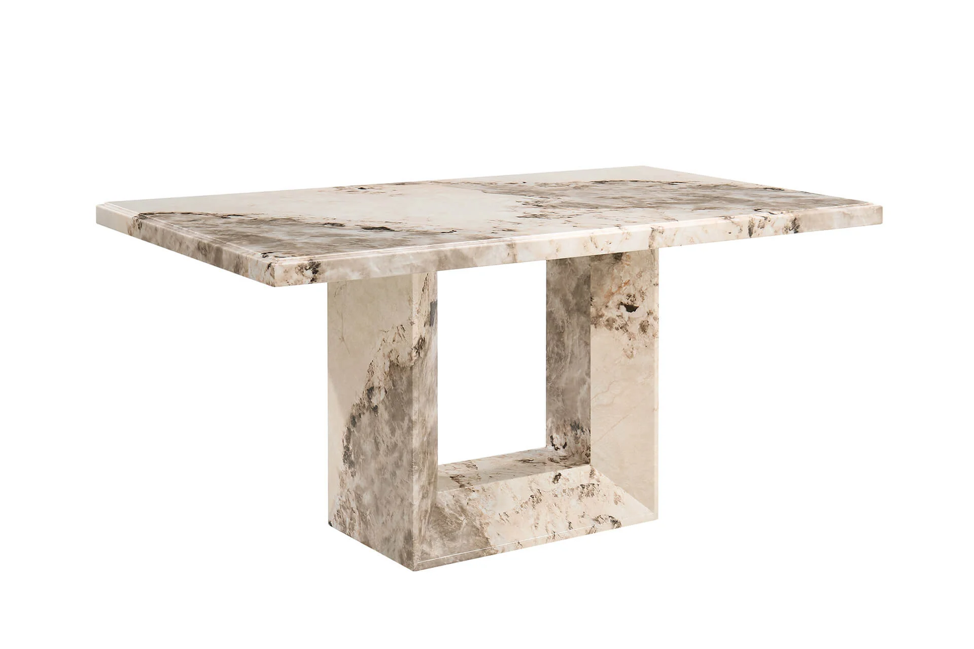 Artemis Dining Table 160cm – Mottled Mocha High-Gloss Finish - Image 6