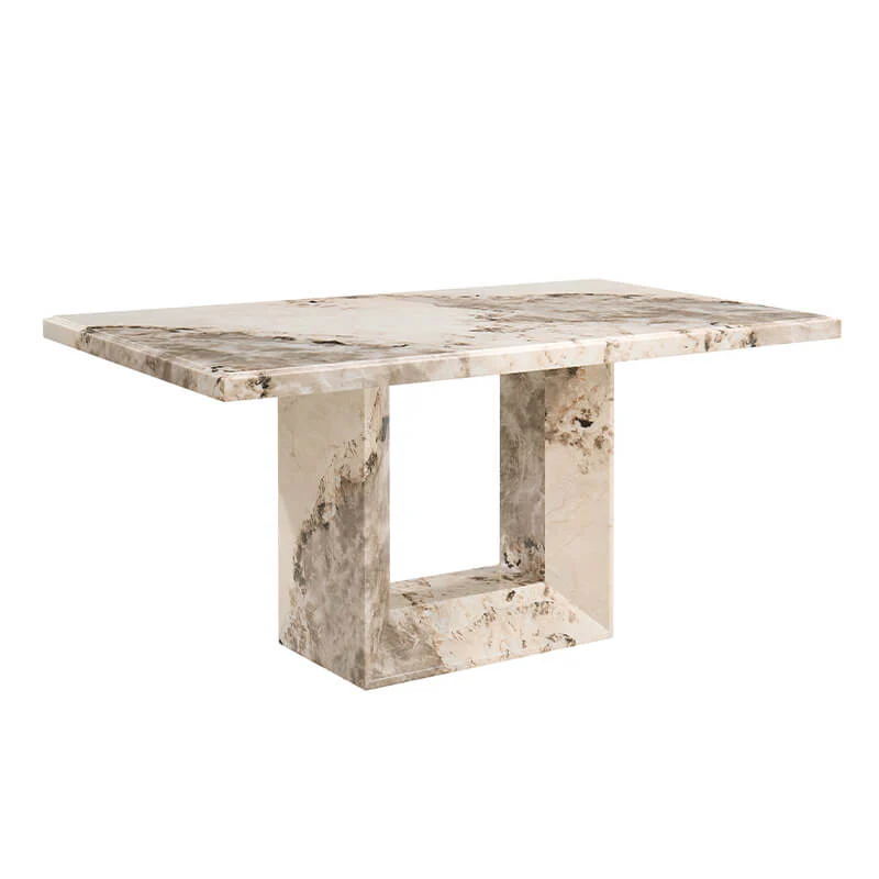 Artemis Dining Table 160cm – Mottled Mocha High-Gloss Finish - Image 7
