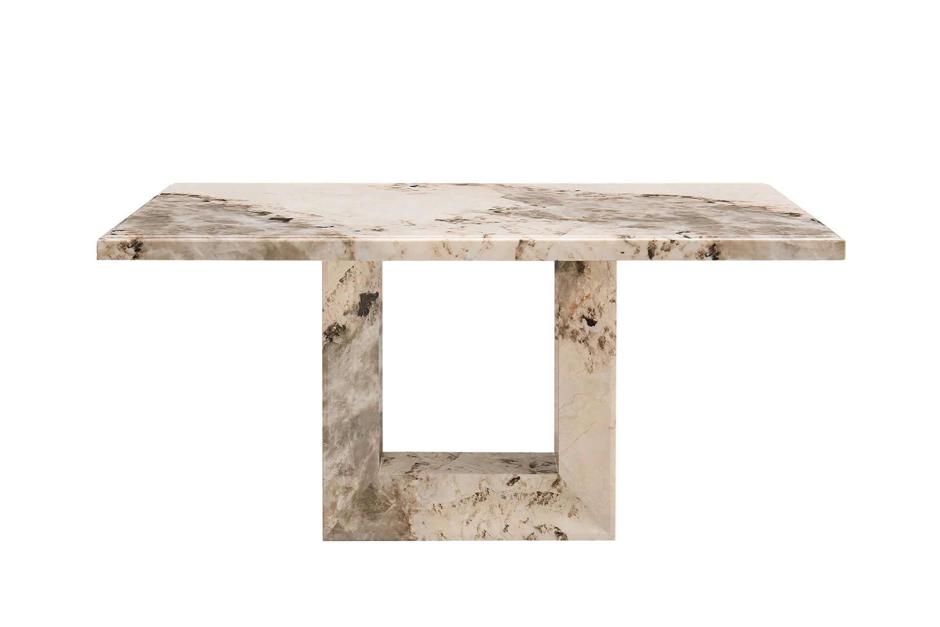 Artemis Dining Table 160cm – Mottled Mocha High-Gloss Finish - Image 9