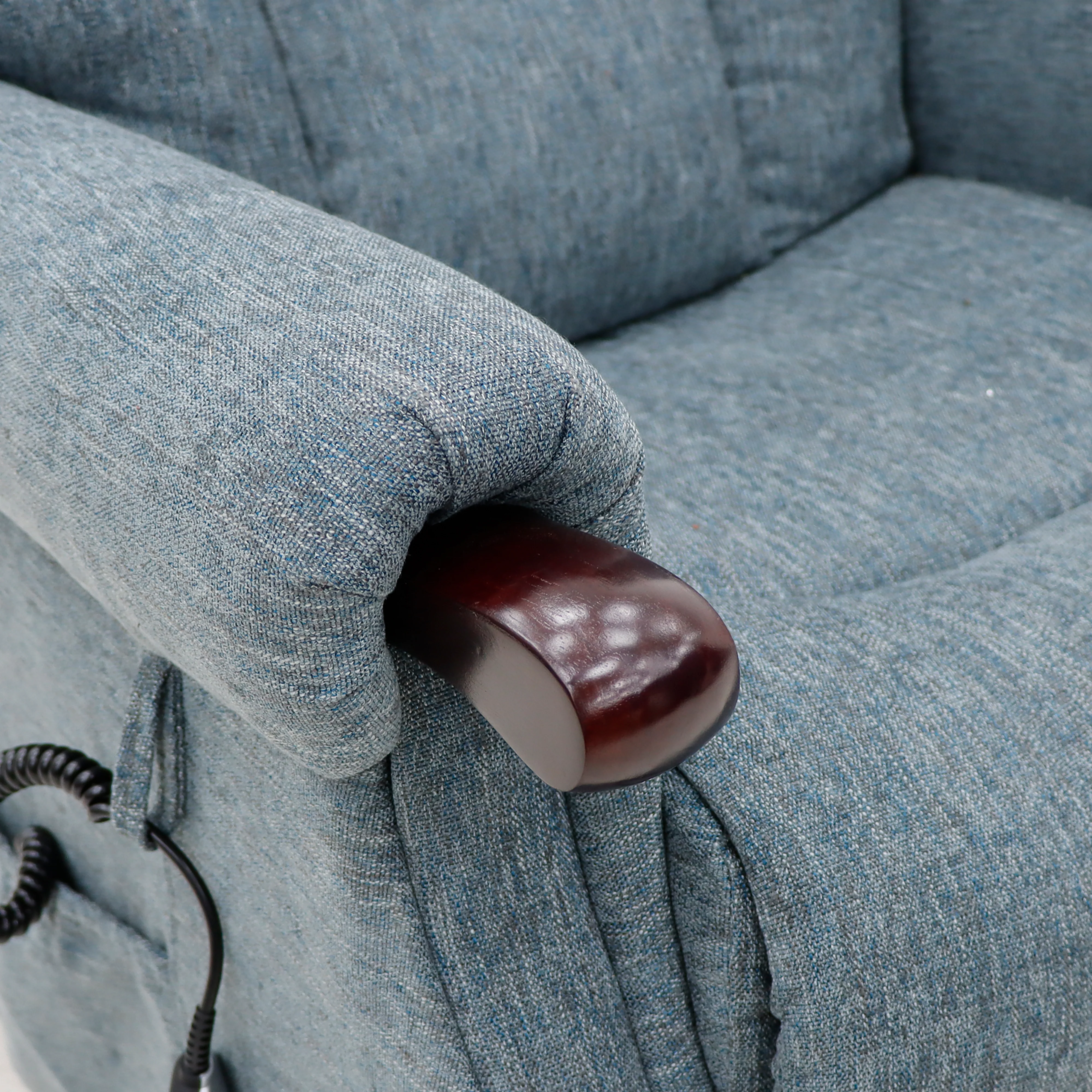 Astoria Dual Motor Lift & Tilt Chair – Steel Fabric with USB Charger - Image 4