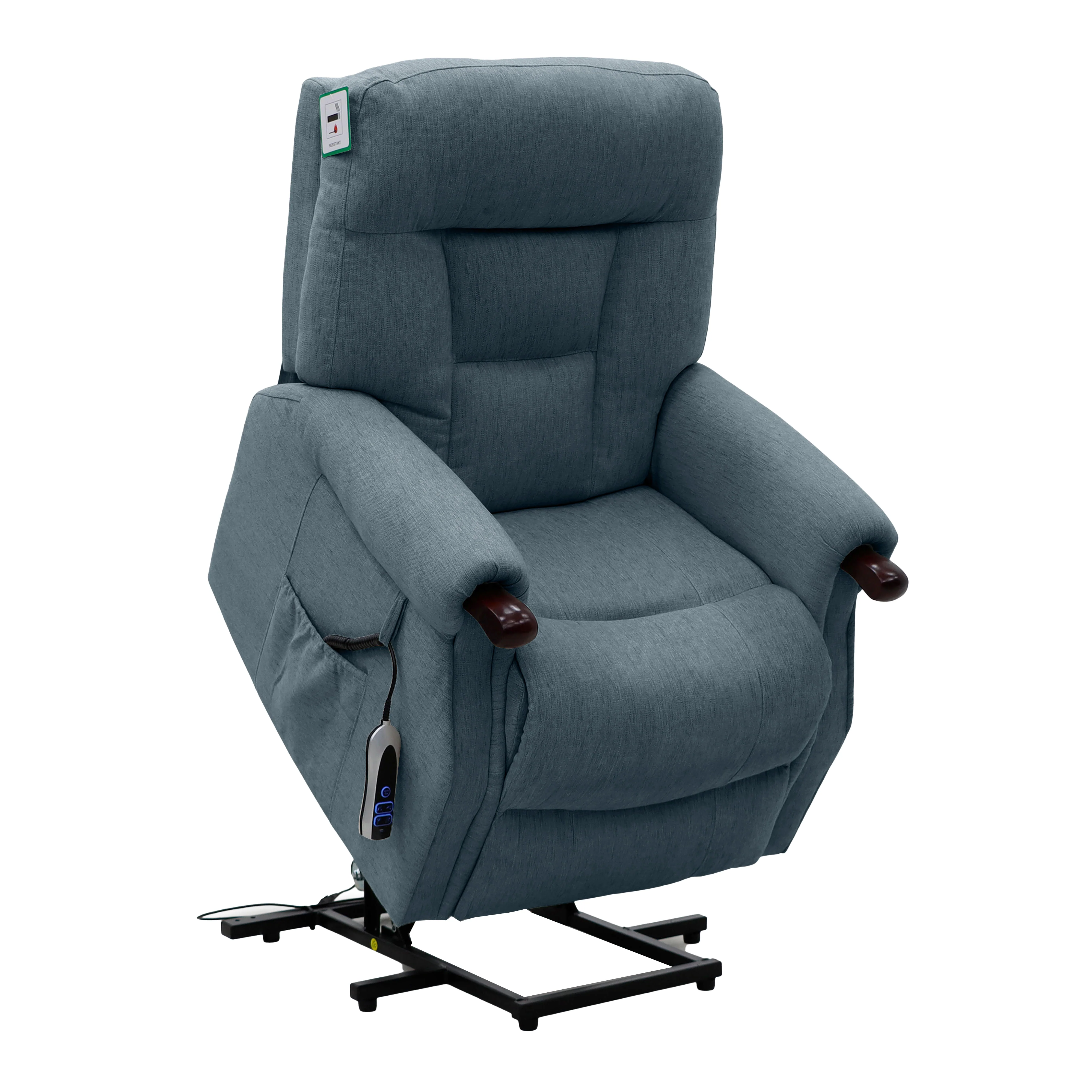 Astoria Dual Motor Lift & Tilt Chair – Steel Fabric with USB Charger - Image 8