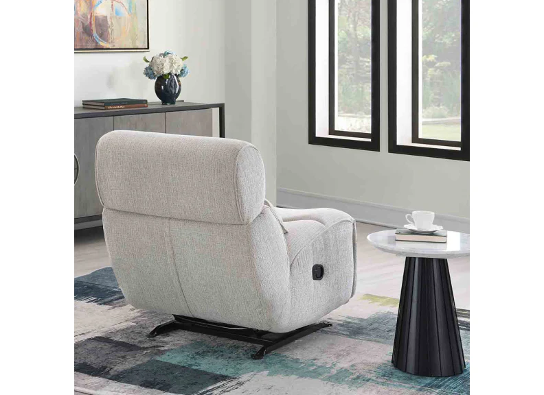 Avebury Linen Manual Reclining Chair – Soft Fabric with Rocking Action - Image 3