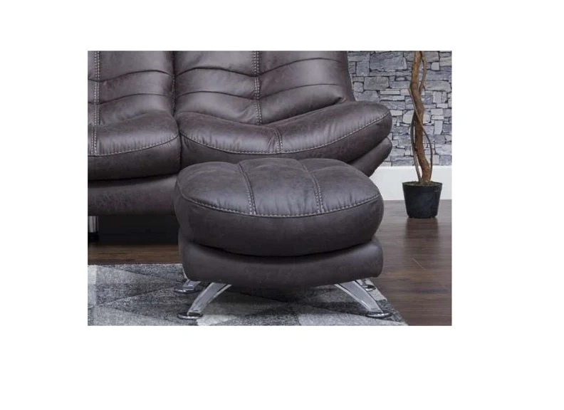 Axis Dark Grey Swivel Armchair W/Optional Stool - Image 3