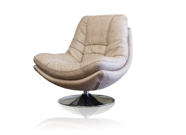 Axis Light Grey Swivel Armchair W/Optional Stool (Pre-Order Only)