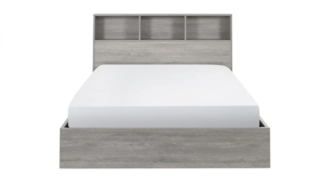 Bali Ottoman Storage 90cm Single Bed - Grey Oak - Image 3