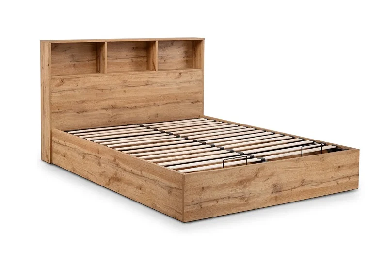 Bali Storage Bed – Ottoman Design with Gas Lift and Integrated Shelving - Image 4