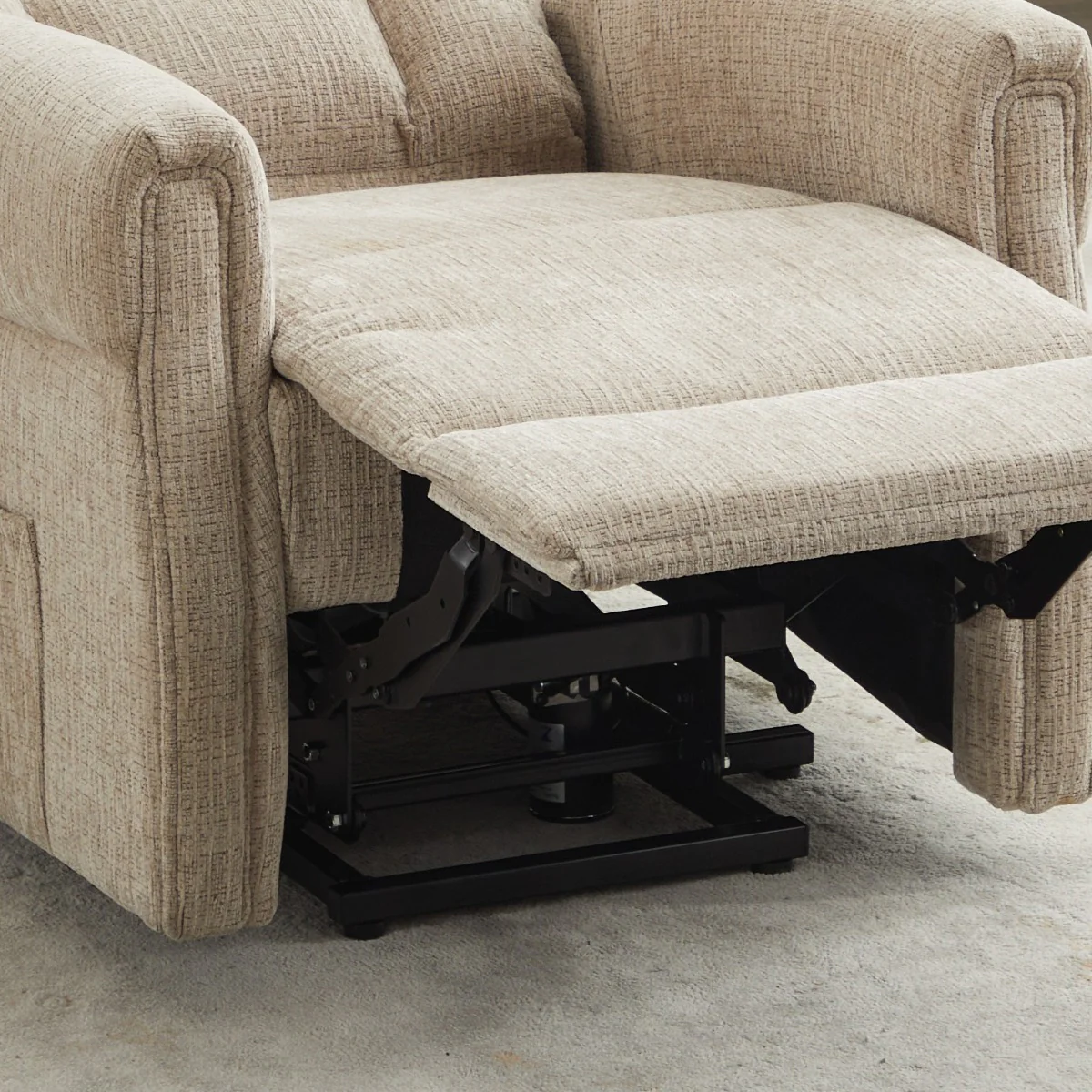Balmoral L&T Dual Motor Voice Control Chair – Beige Fabric - Image 7