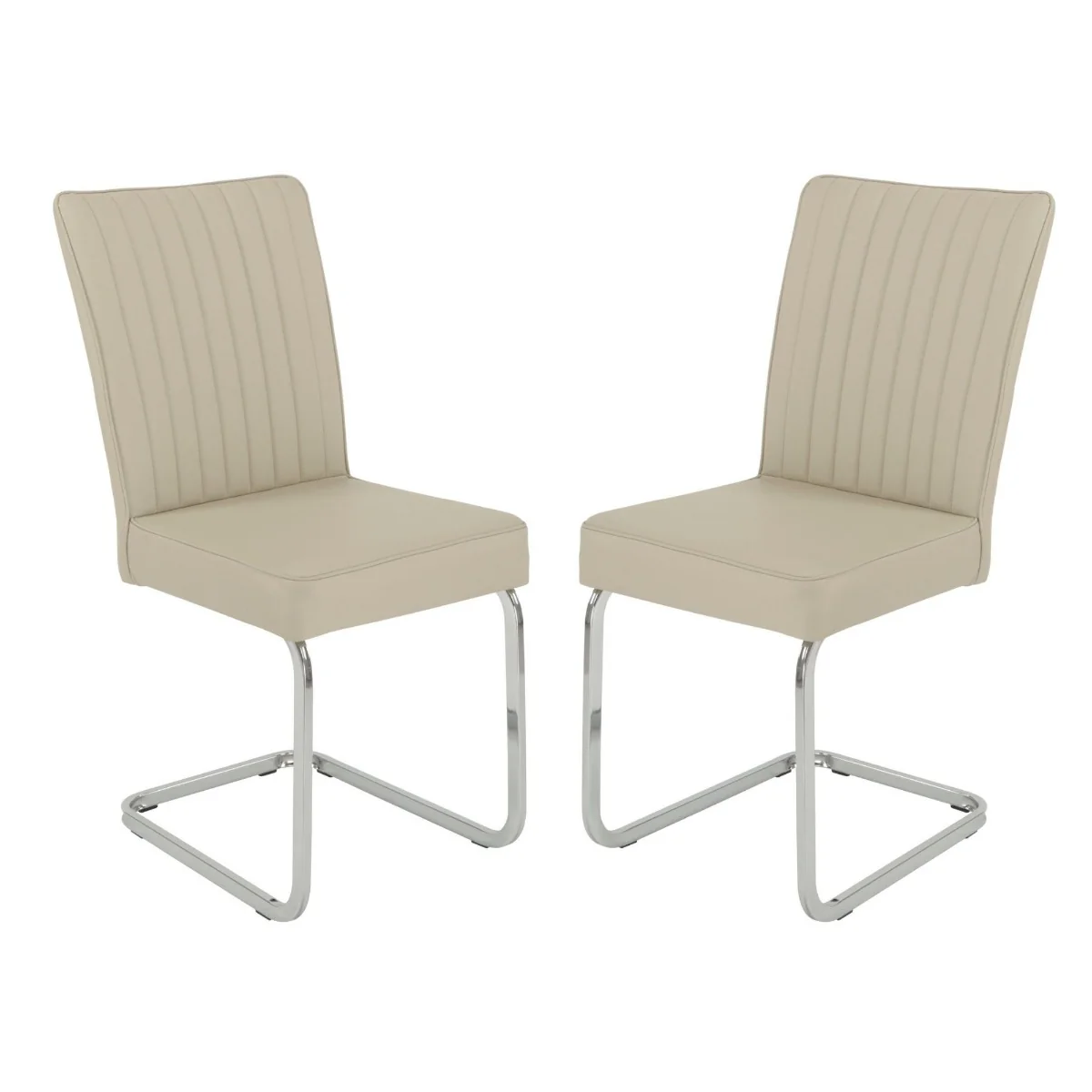 Bamberg Chair – Taupe with Chrome Cantilever Base 930mm - Image 6
