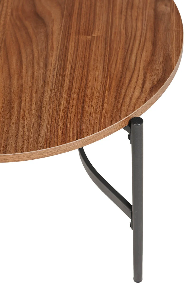 Beau Round Lamp Table in Brown - Image 4