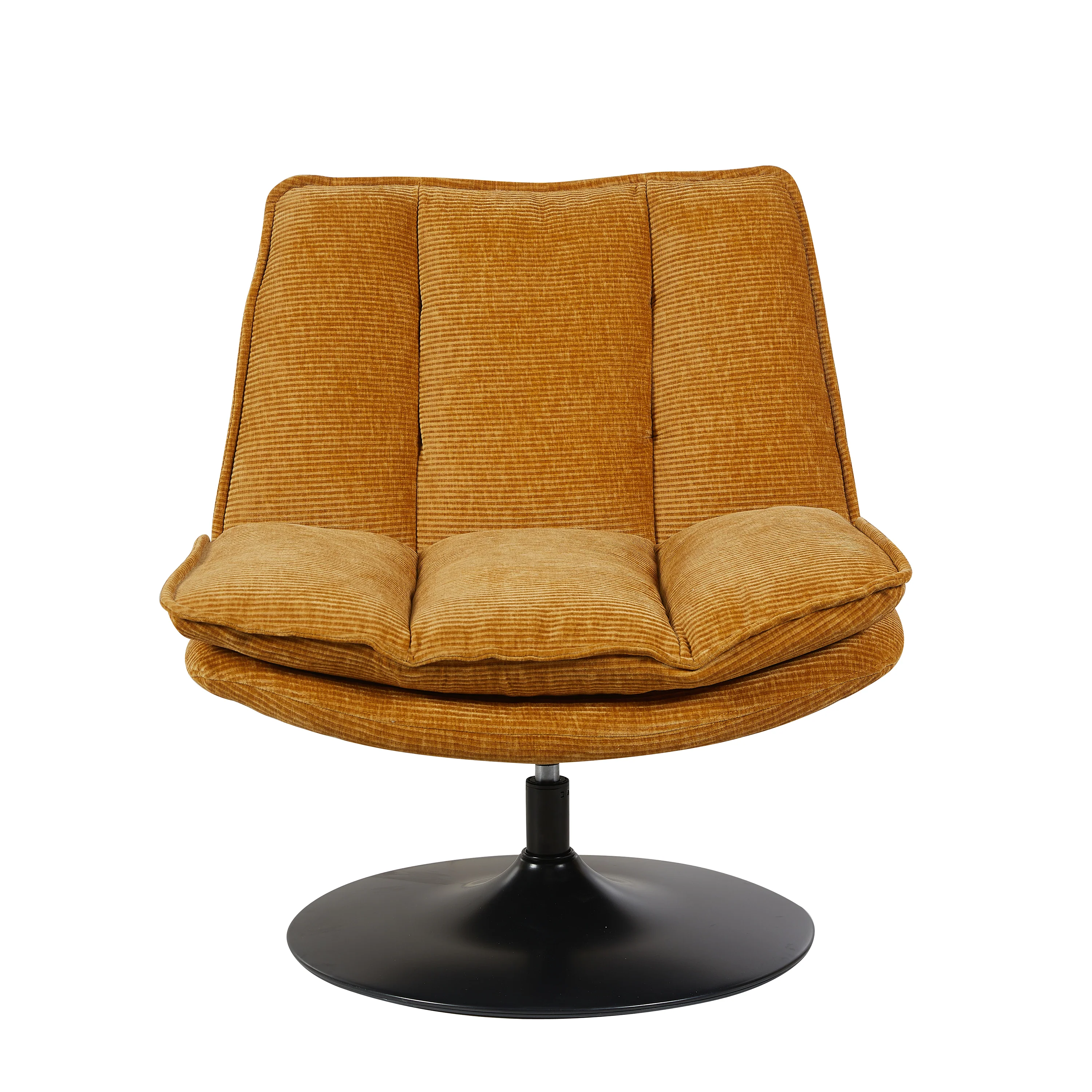 Bella Chair – Ochre Accent with Swivel Base - Image 2