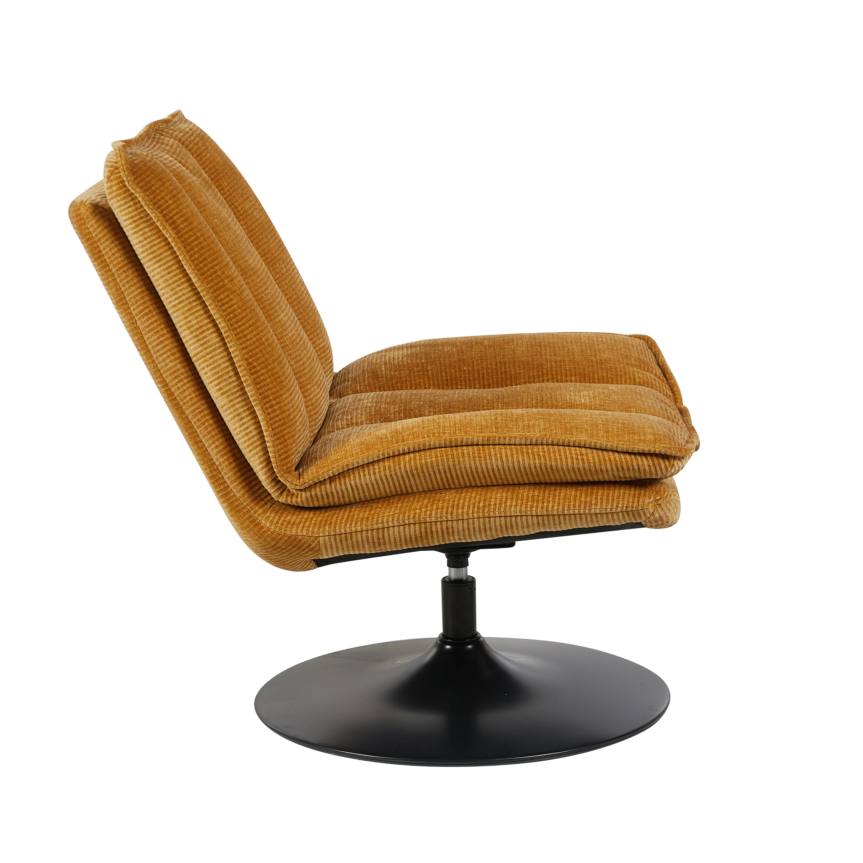 Bella Chair – Ochre Accent with Swivel Base - Image 4