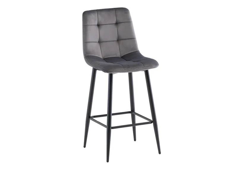 Bella Velvet Bar Chairs - Image 4