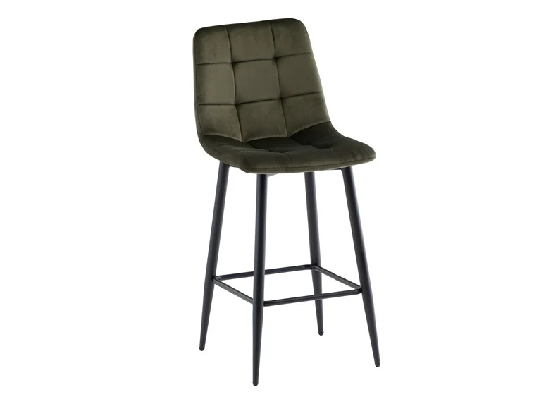 Bella Velvet Bar Chairs - Image 6