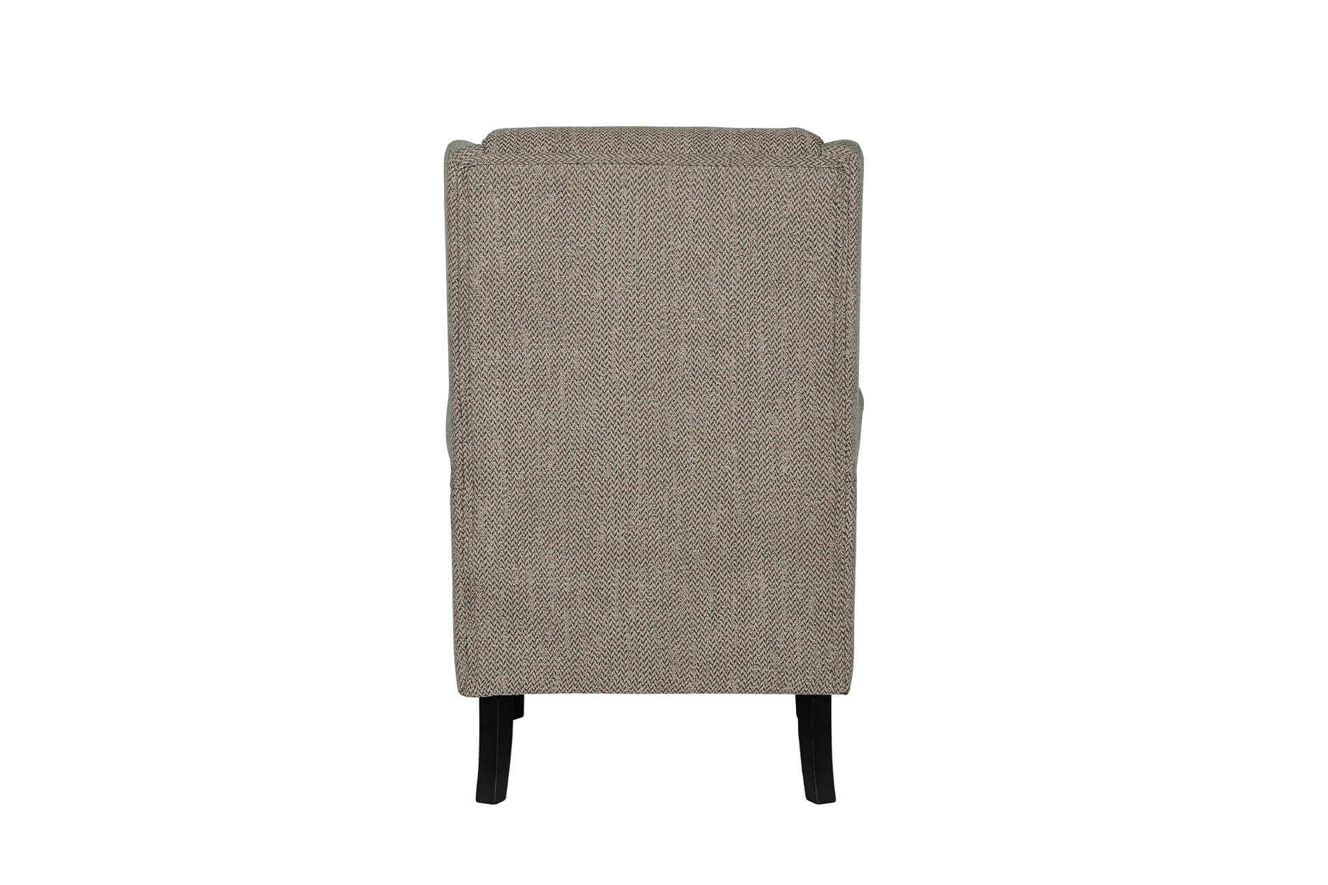 Bertie Accent Chair – Grey Herringbone with Loose Cushions - Image 9