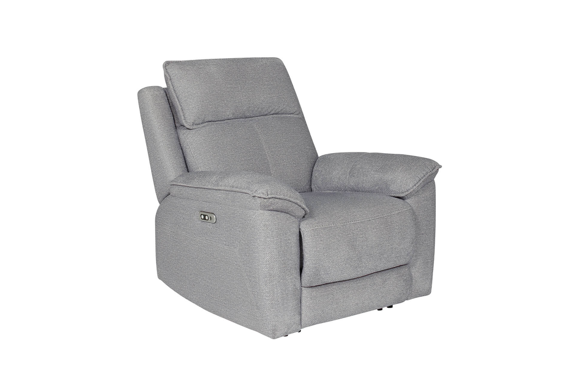Blaine 1 Seater Electric Recliner – Greige Fabric with USB Ports - Image 6