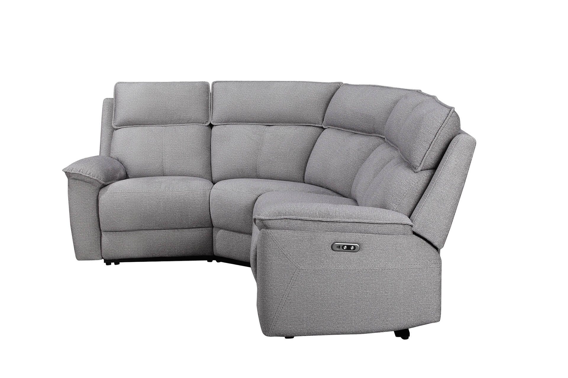 Blaine Corner Group Electric Recliner – Greige Fabric with USB Ports - Image 11