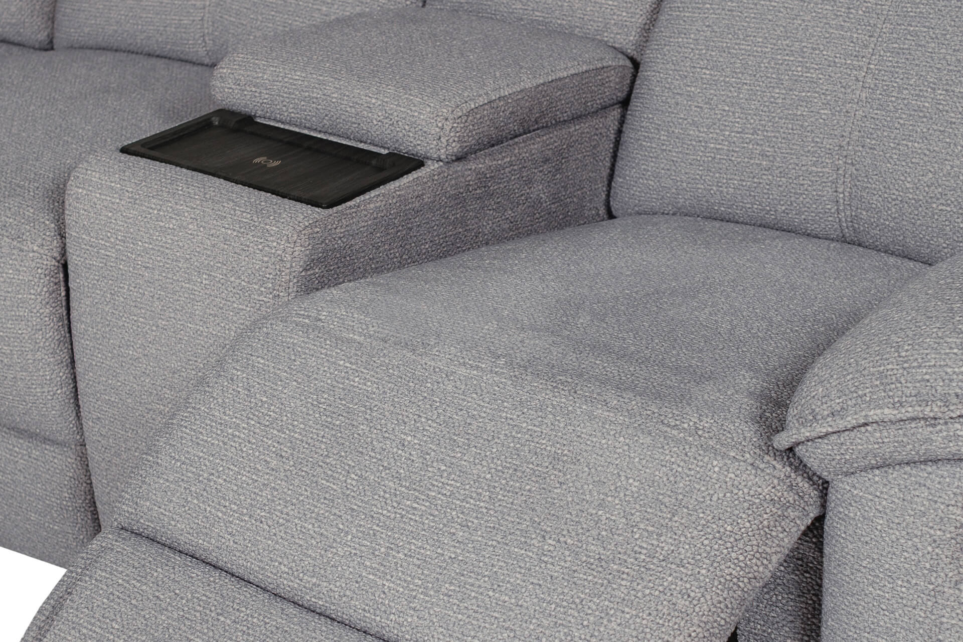Blaine Corner Group Electric Recliner – Greige Fabric with USB Ports - Image 14