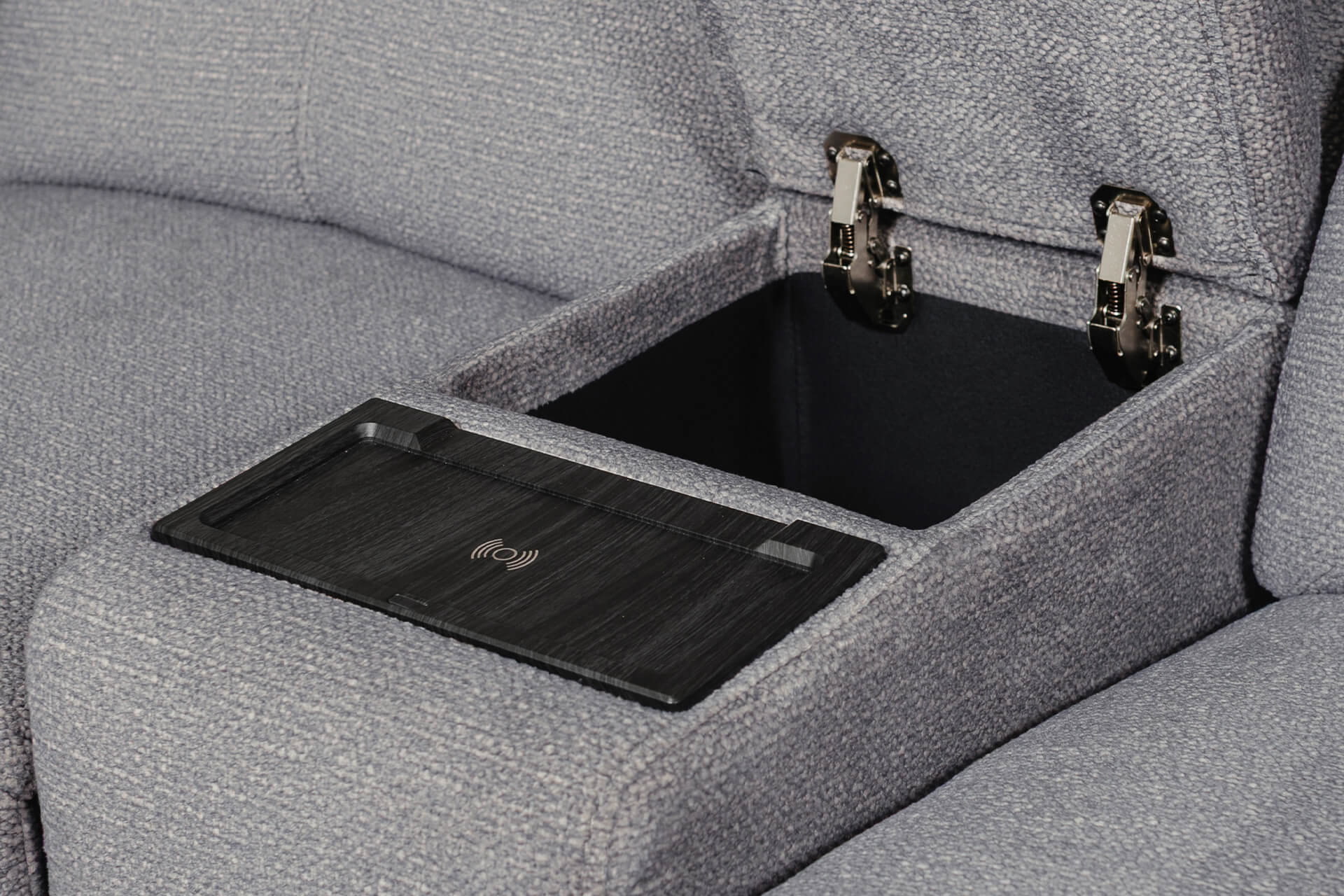 Blaine Corner Group Electric Recliner – Greige Fabric with USB Ports - Image 17