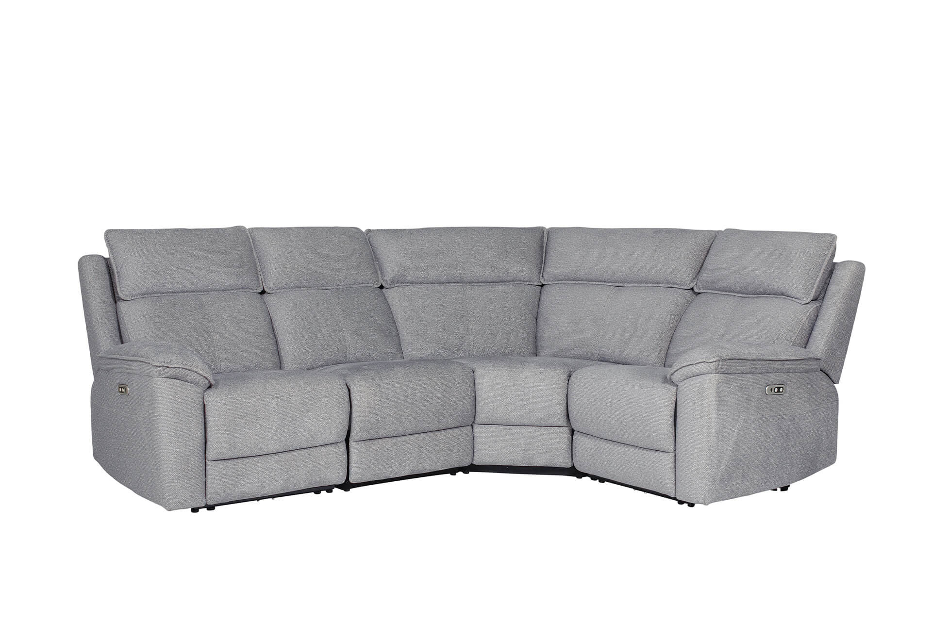 Blaine Corner Group Electric Recliner – Greige Fabric with USB Ports - Image 4