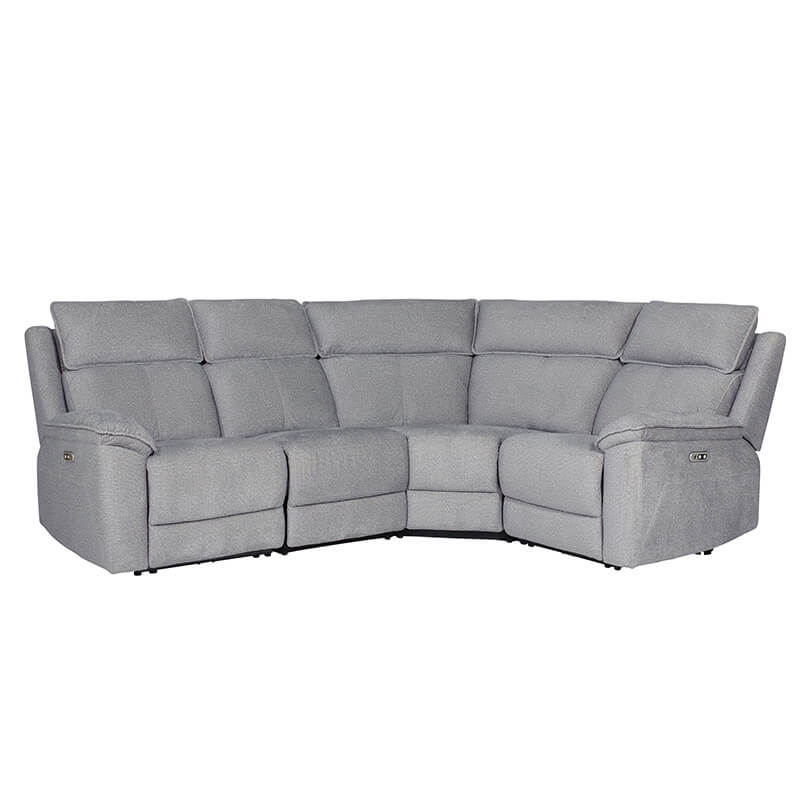 Blaine Corner Group Electric Recliner – Greige Fabric with USB Ports - Image 5
