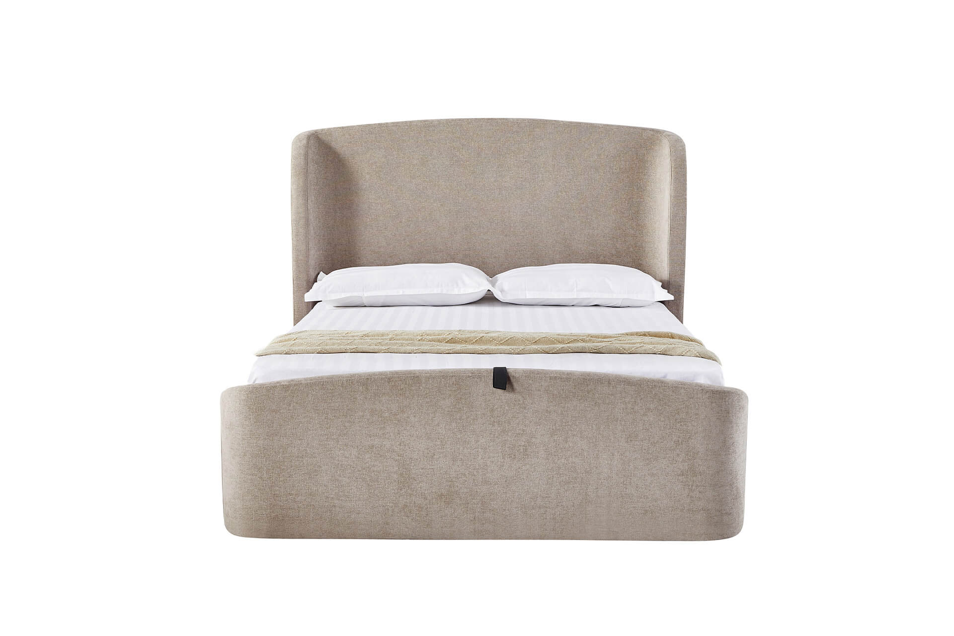 Blaire 4'6 Ottoman Bed – Beige Upholstered with Under-Bed Storage - Image 6
