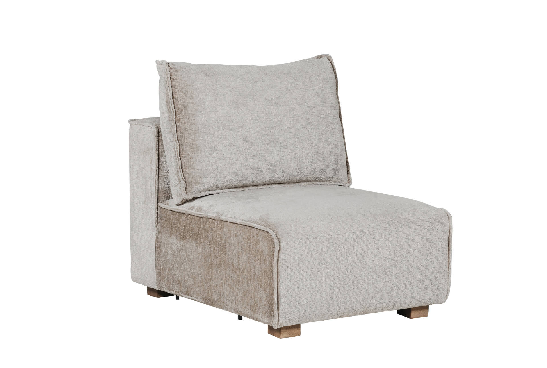 Bodhi Modular Armless Sofa – Customizable Design in Mink or Olive 700mm - Image 6